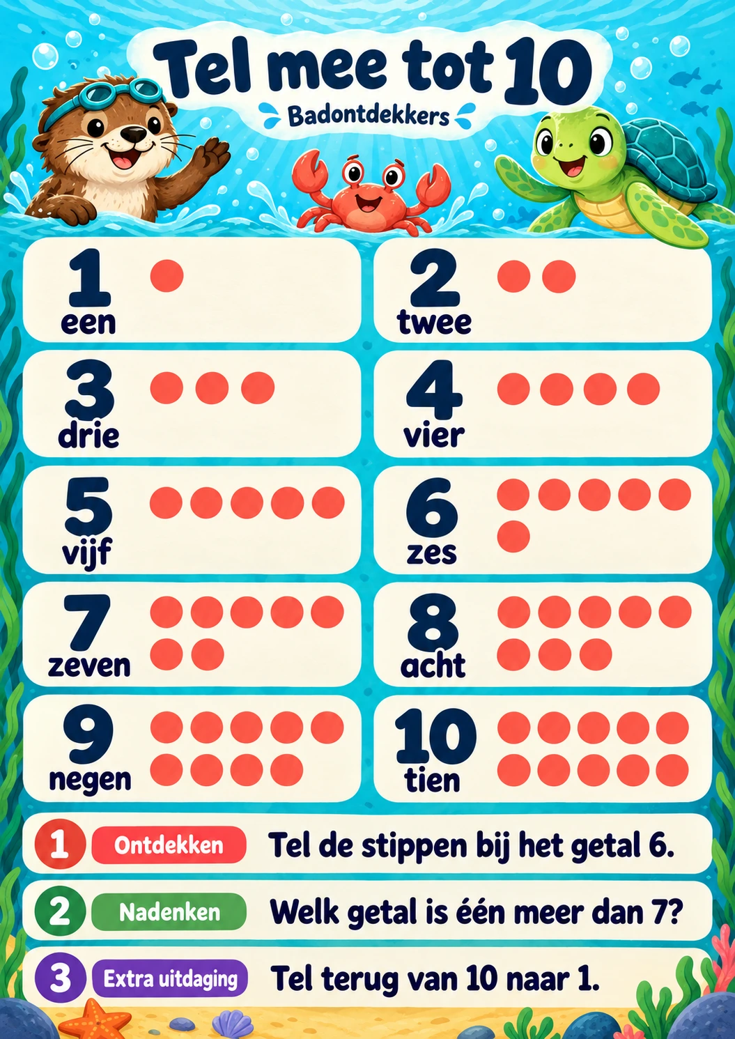 Tel mee tot 10